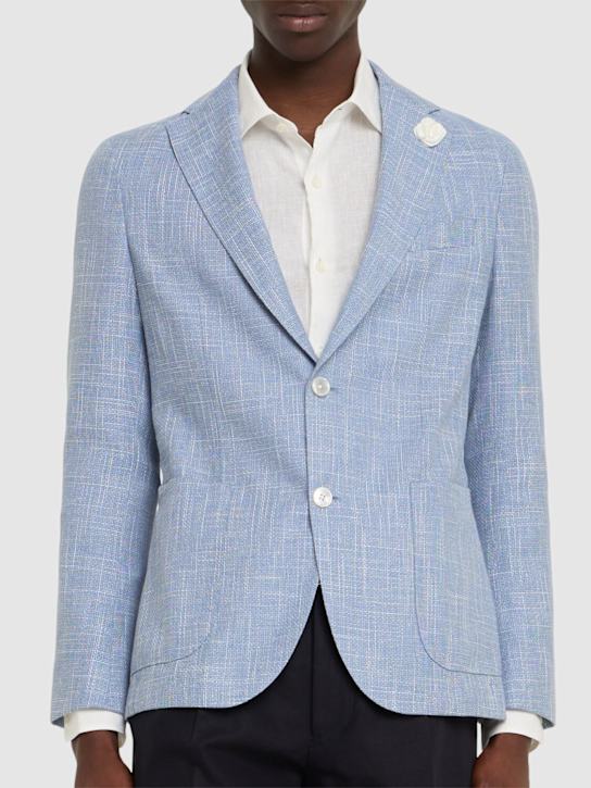 Boss: Hanry wool blend blazer - Light/Pastel Bl - men_2 | Luisa Via Roma