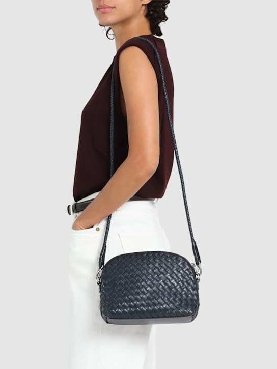 Dragon Diffusion: Chunky Fellini leather shoulder bag - Marine Blue - women_1 | Luisa Via Roma