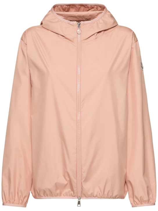 Moncler: Fegeo hooded tech windbreaker jacket - Pink - women_0 | Luisa Via Roma