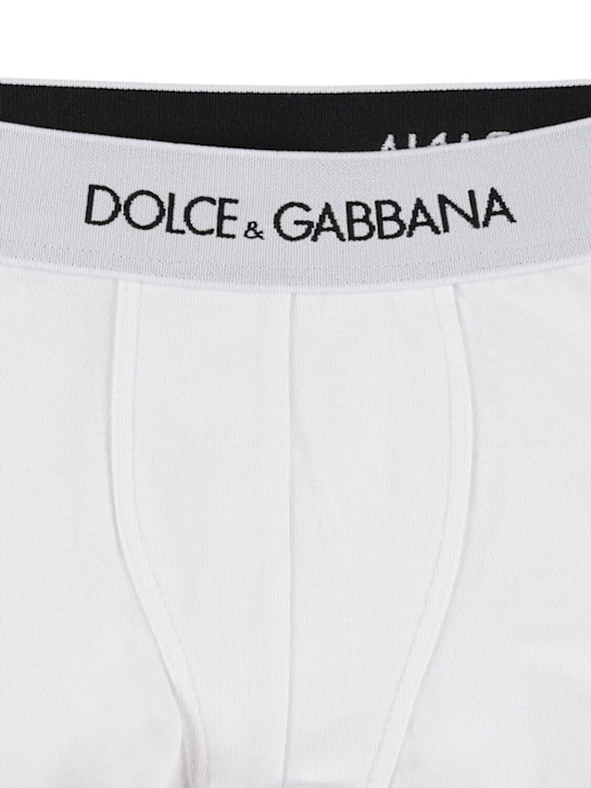 Dolce&Gabbana: コットンブレンドボクサーブリーフ 2枚セット - kids-boys_1 | Luisa Via Roma