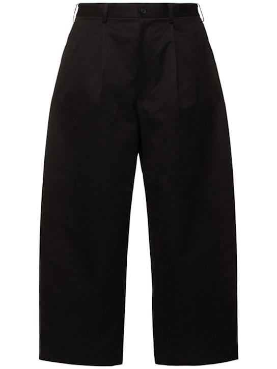 Comme des Garçons Homme: Cotton wide chino pants - men_0 | Luisa Via Roma
