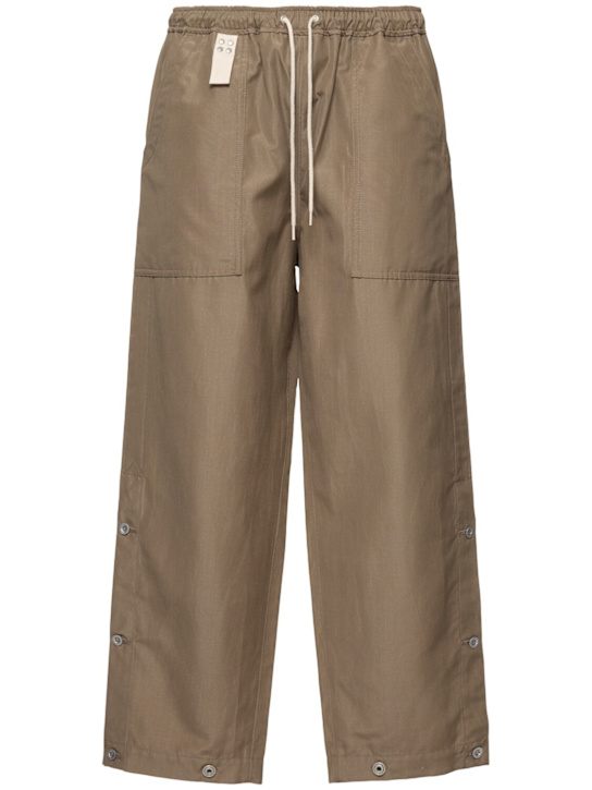 Comme des Garçons Homme: Wool & linen pants - men_0 | Luisa Via Roma
