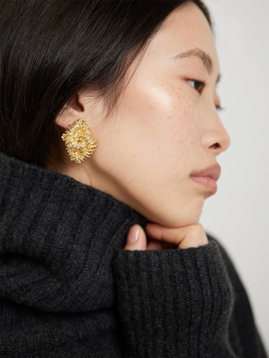 Paola Sighinolfi: Loto stud earrings - women_1 | Luisa Via Roma
