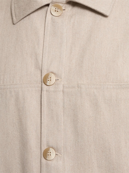 Frescobol Carioca: Belford cotton & cashmere jacket - Stone Beige - men_2 | Luisa Via Roma