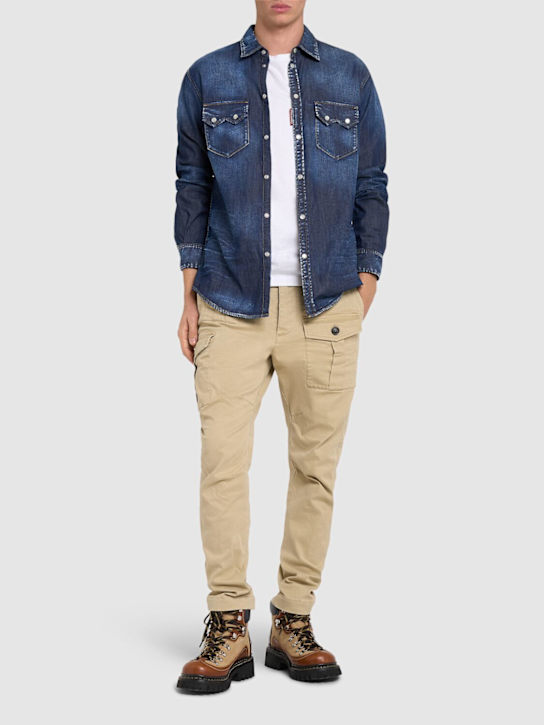 Dsquared2: Relax Dan denim shirt - Navy - men_1 | Luisa Via Roma