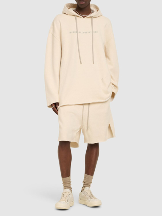 Rick Owens DRKSHDW: Peter logo hoodie - men_1 | Luisa Via Roma