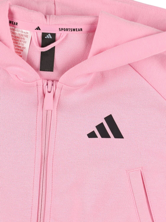 adidas Originals: Felpa in misto cotone - Rosa - kids-girls_1 | Luisa Via Roma