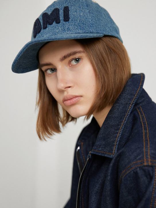 AMI Paris: Ami Paris trucker denim cap - women_1 | Luisa Via Roma