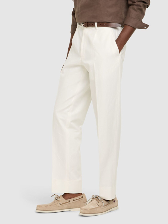 Sebago: Portland Flesh out loafers - Brown Taupe - men_1 | Luisa Via Roma