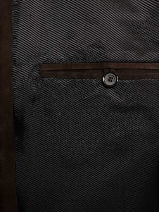 Magda Butrym: Suede zip-up jacket - women_5 | Luisa Via Roma