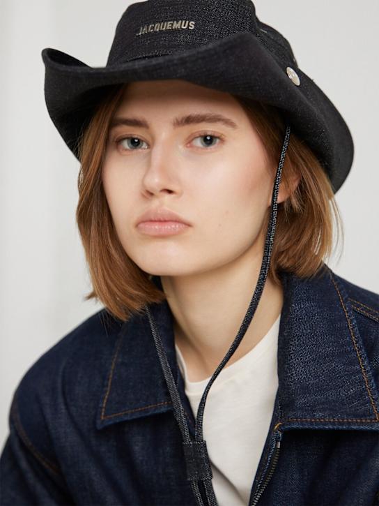 Jacquemus: Le Bob De-Nimes denim bucket hat - women_1 | Luisa Via Roma