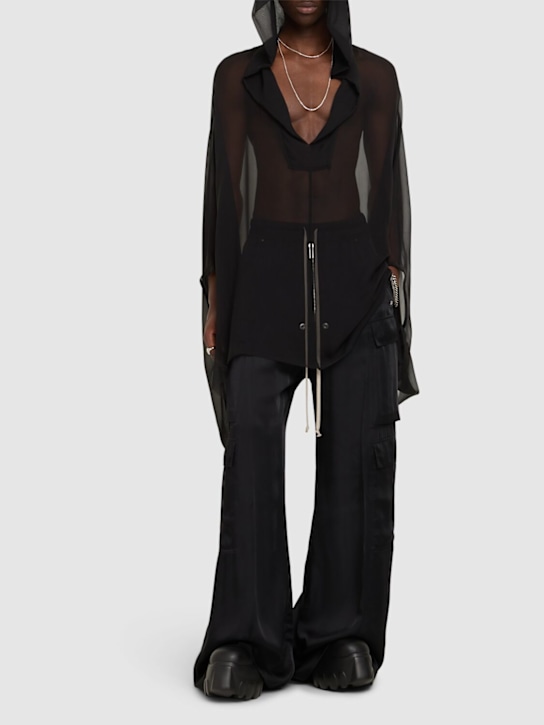 Rick Owens: Cargo belas pants - Black - men_1 | Luisa Via Roma