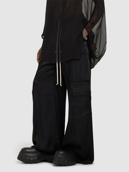 Rick Owens: Beatle Mega Tractor boots - Black - men_1 | Luisa Via Roma