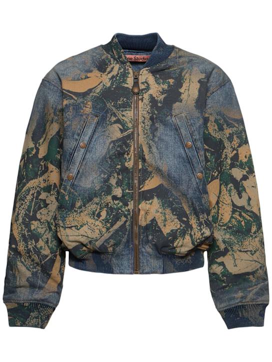 Oliev Messy Oak denim bomber jacket - Thumbnail 1