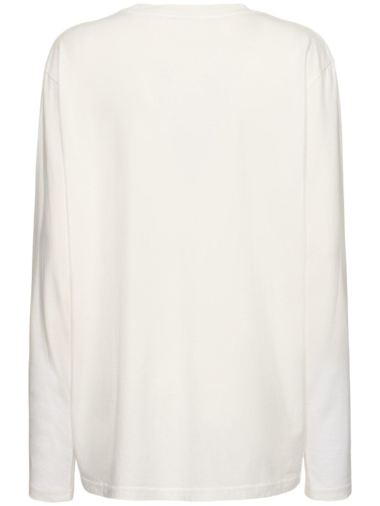 Autry: Long sleeve t-shirt - White - women_3 | Luisa Via Roma