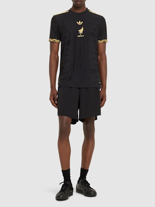adidas Originals: Camiseta de fútbol México - Negro - men_1 | Luisa Via Roma