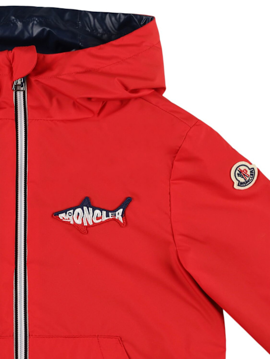 Moncler: Olchard shark tech jacket - kids-boys_1 | Luisa Via Roma
