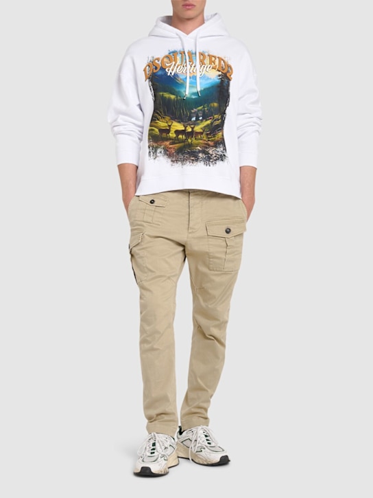 Dsquared2: Relax fit hoodie - men_1 | Luisa Via Roma