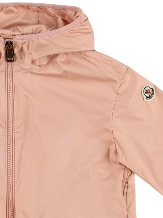 Moncler: Fegeo brushed tech jacket - Pink - kids-girls_1 | Luisa Via Roma
