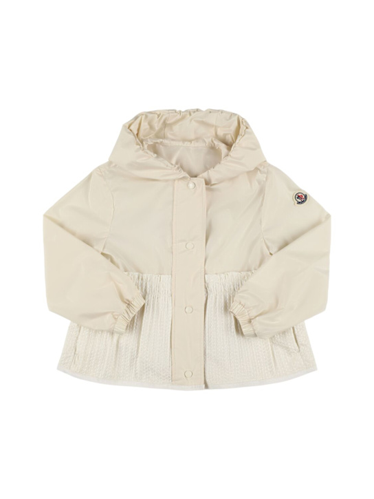 Moncler: Odete tech jacket - White - kids-girls_0 | Luisa Via Roma