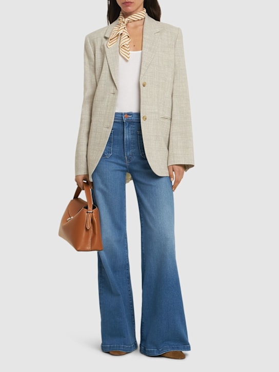 Mother: The Hustler Roller patch pocket jeans - women_1 | Luisa Via Roma
