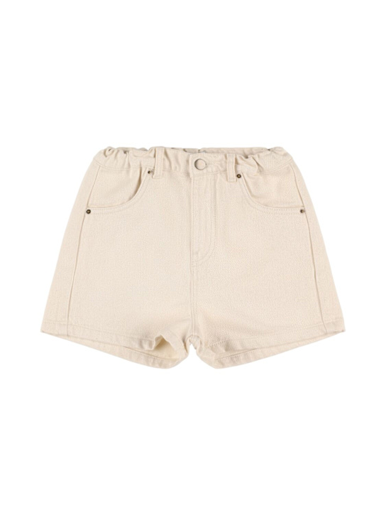Main Story: Shorts in denim di cotone - Beige - kids-girls_0 | Luisa Via Roma