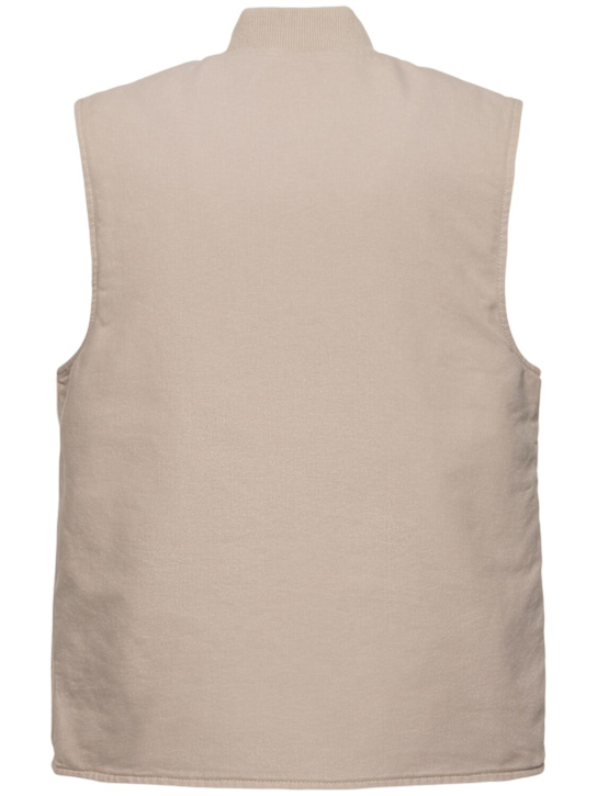 Carhartt WIP: Gilet Dearborn in tela - Dusky Beige - men_3 | Luisa Via Roma
