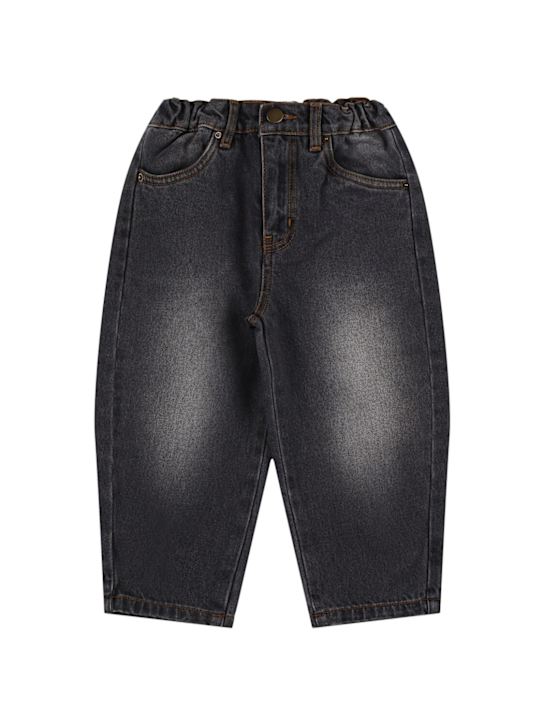 Main Story: Cotton twill jeans - Black - kids-boys_0 | Luisa Via Roma