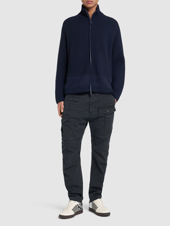 Dsquared2: Sexy cargo pants - Black - men_1 | Luisa Via Roma