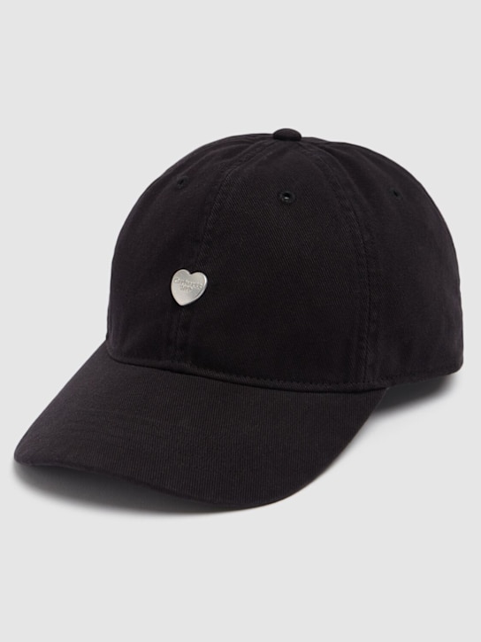 Carhartt WIP: Heart metal hat - Black - women_2 | Luisa Via Roma