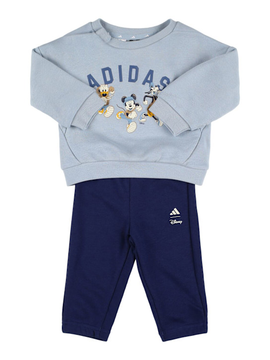 adidas Originals: Cotton blend sweatshirt & pants - Mavi - kids-boys_0 | Luisa Via Roma