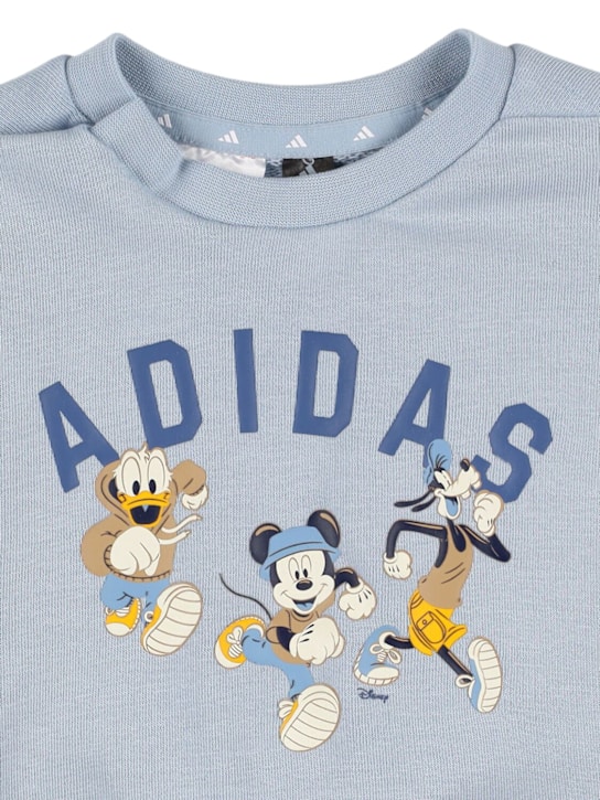 adidas Originals: Cotton blend sweatshirt & pants - Mavi - kids-boys_1 | Luisa Via Roma