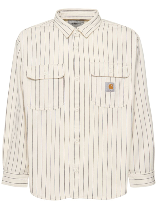 Carhartt WIP: Hendry Fountain twill shirt - men_0 | Luisa Via Roma