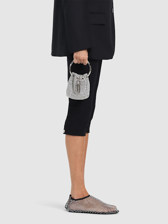 Jimmy Choo: Micro Bon Bon crystal top handle bag - women_1 | Luisa Via Roma