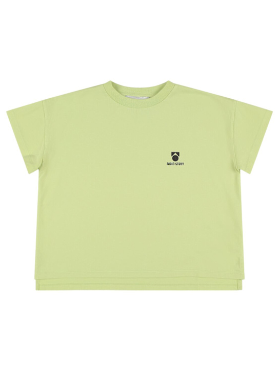 Main Story: Embroidered logo cotton jersey t-shirt - kids-boys_0 | Luisa Via Roma