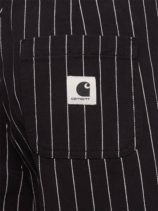 Carhartt WIP: Pantalones de algodón - Black/Wax - women_4 | Luisa Via Roma