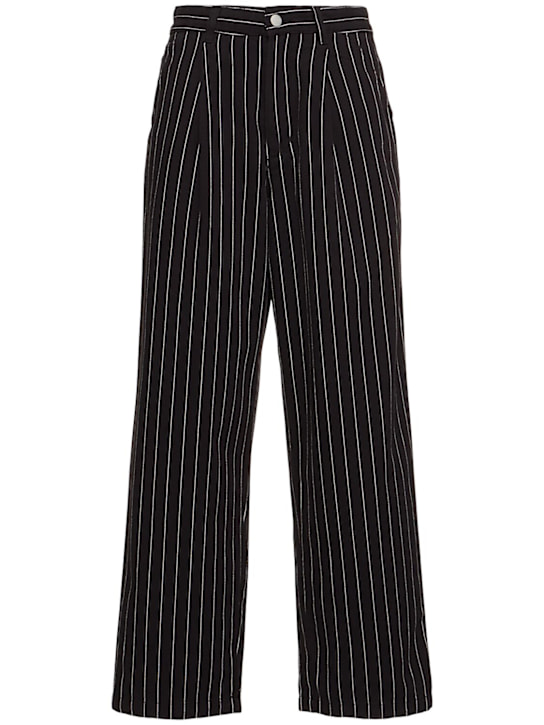 Carhartt WIP: Pantalones de algodón - Black/Wax - women_0 | Luisa Via Roma