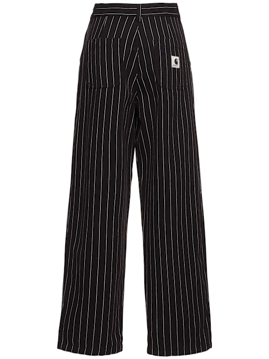 Carhartt WIP: Pantalones de algodón - Black/Wax - women_3 | Luisa Via Roma