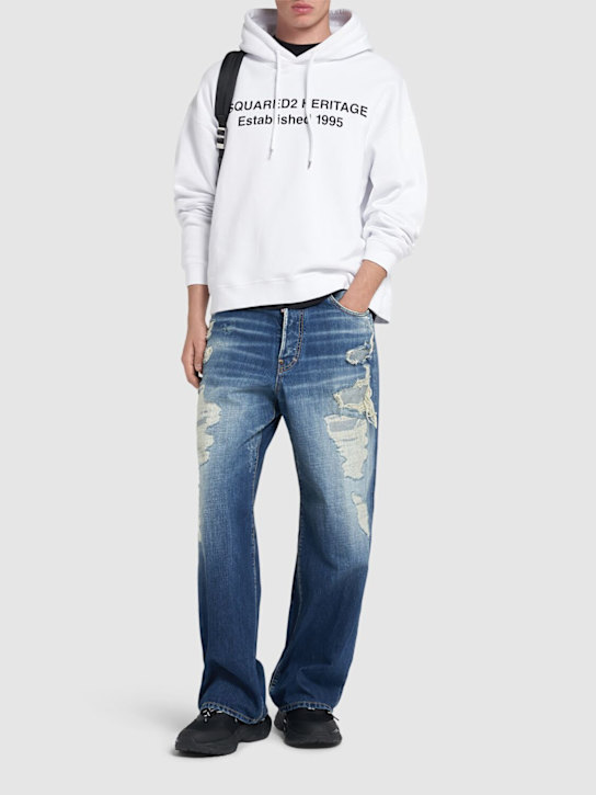 Dsquared2: Relax fit hoodie - men_1 | Luisa Via Roma