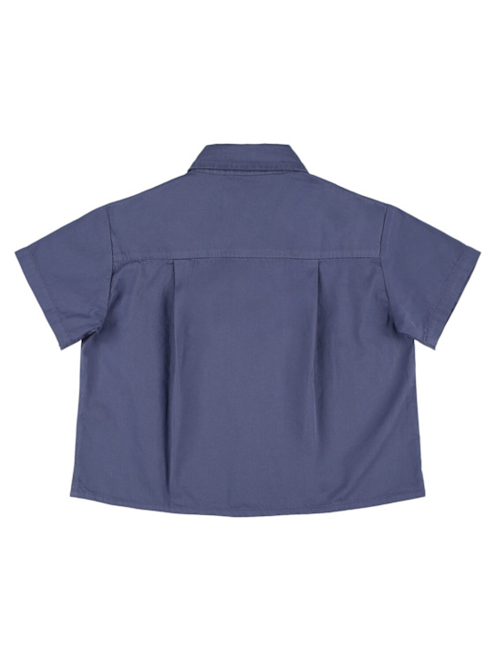 Main Story: Cotton twill shirt - Dark Blue - kids-boys_2 | Luisa Via Roma
