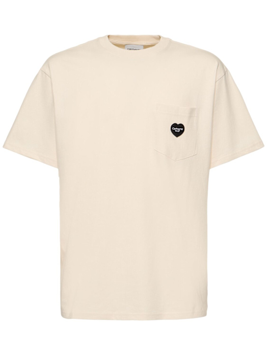 Carhartt WIP: INGO 싱글 저지 티셔츠 - Undyed - men_0 | Luisa Via Roma