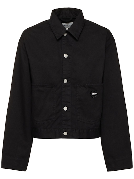 Carhartt WIP: Drewe jacket -  Rinsed Black - women_0 | Luisa Via Roma