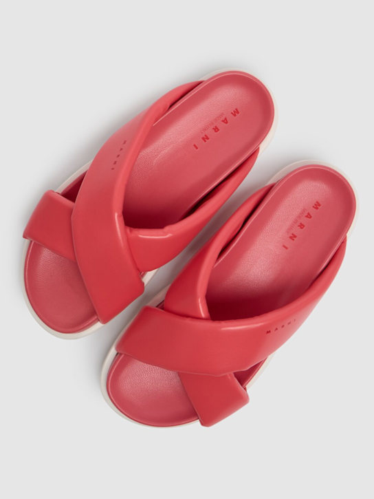 Marni Junior: スライドサンダル - コーラル - kids-girls_1 | Luisa Via Roma