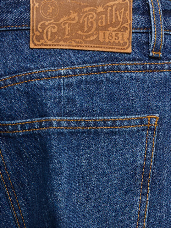 Bally: Cotton denim jeans - Blue - men_4 | Luisa Via Roma