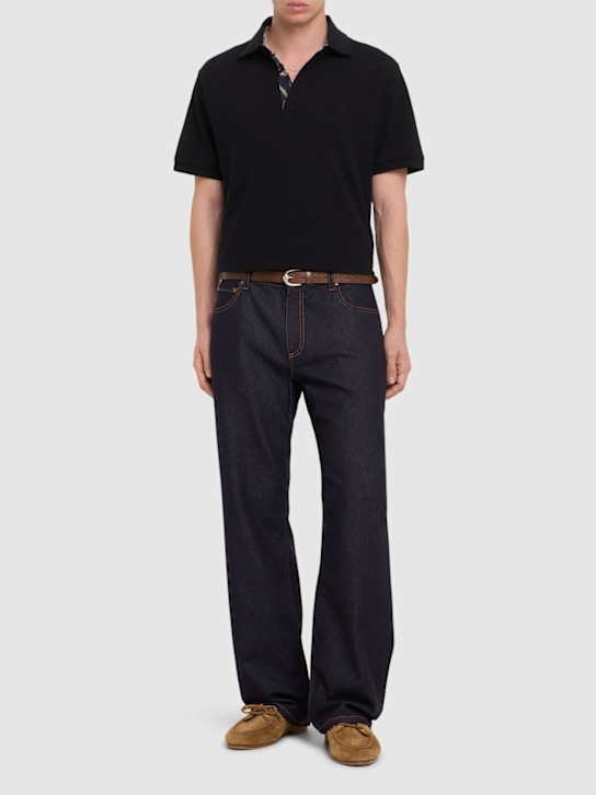 Etro: Cotton polo - men_1 | Luisa Via Roma