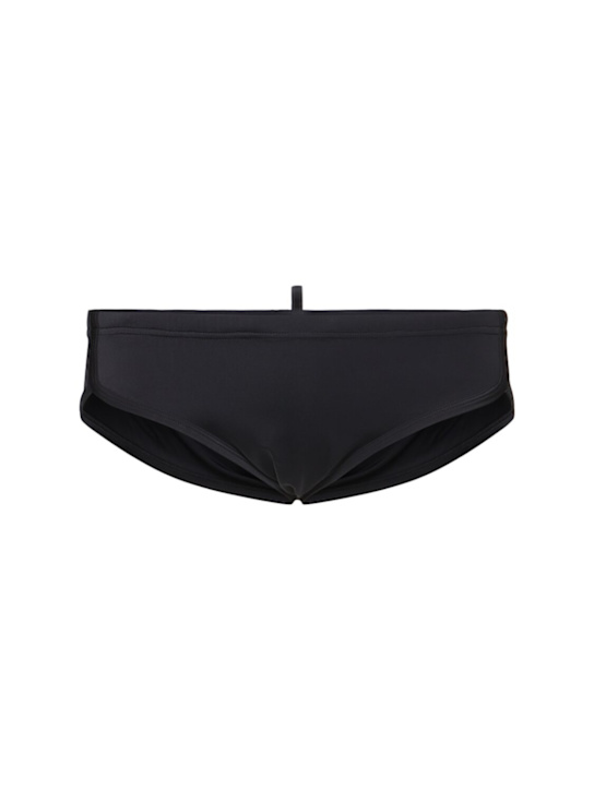 Dsquared2: Swim briefs - Black - men_0 | Luisa Via Roma