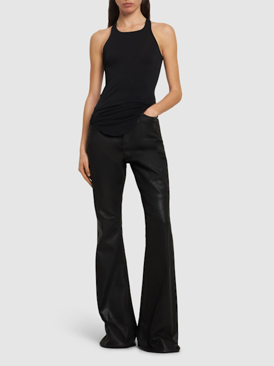 Rick Owens: Basic viscose blend jersey tank top - women_1 | Luisa Via Roma