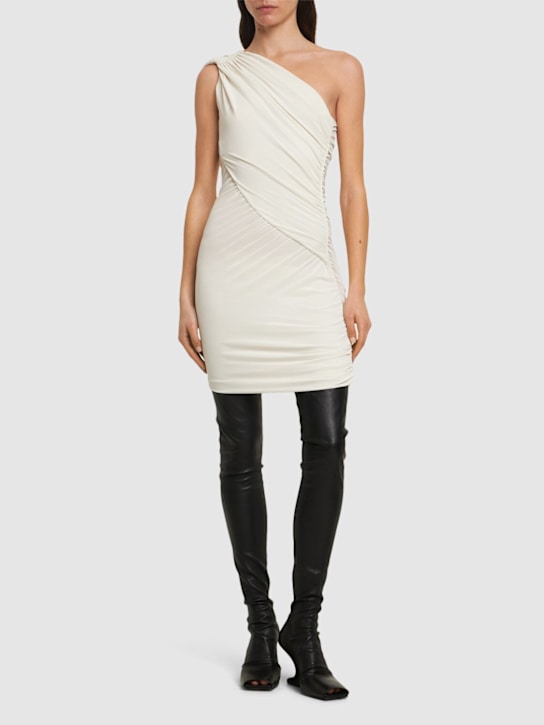 Amira draped jersey one-shoulder dress - Thumbnail 2
