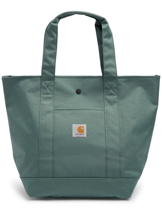 Carhartt WIP: Jacob cotton tote bag - Silver Pine - women_0 | Luisa Via Roma