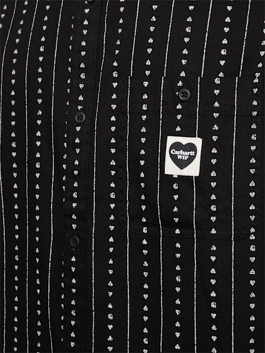 Carhartt WIP: Drewe shirt - Black - men_4 | Luisa Via Roma